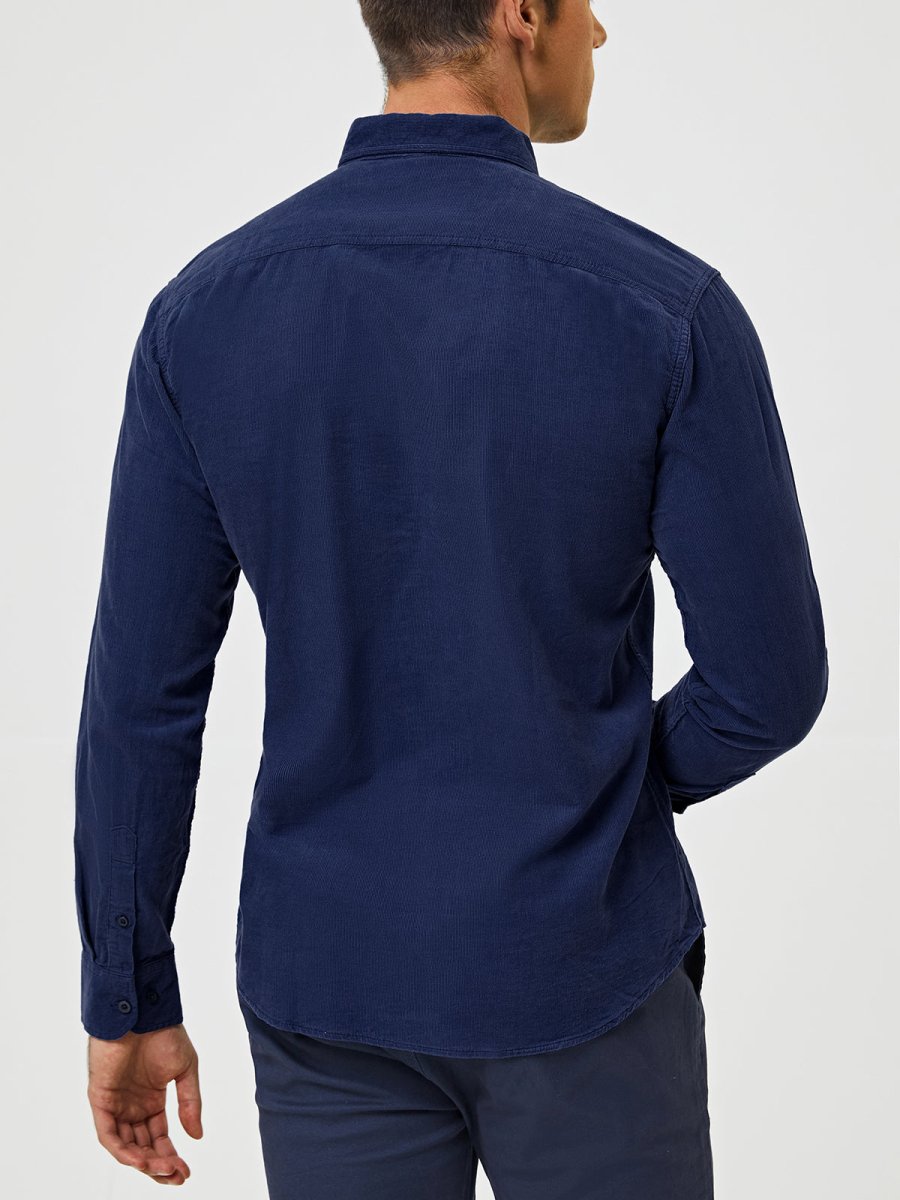 Samuel - Classic Comfortable Multi-Pocket Corduroy Long Sleeve Shirt