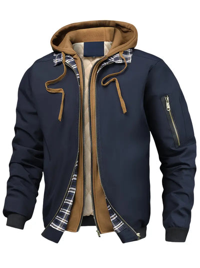 Dylan - Modern Hooded Checkered Jacket