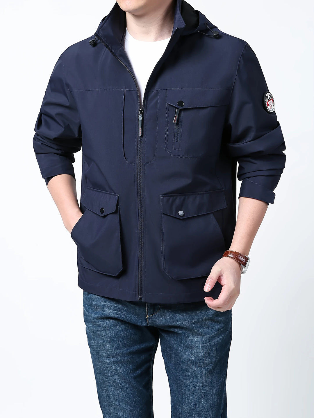 Henry - Comfortable Waterproof Jacket with Detachable Hood