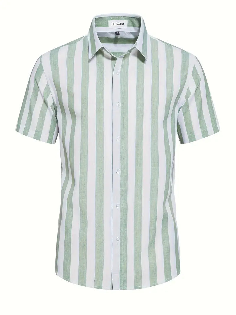 Liam - Casual Short Sleeve Striped Shirt