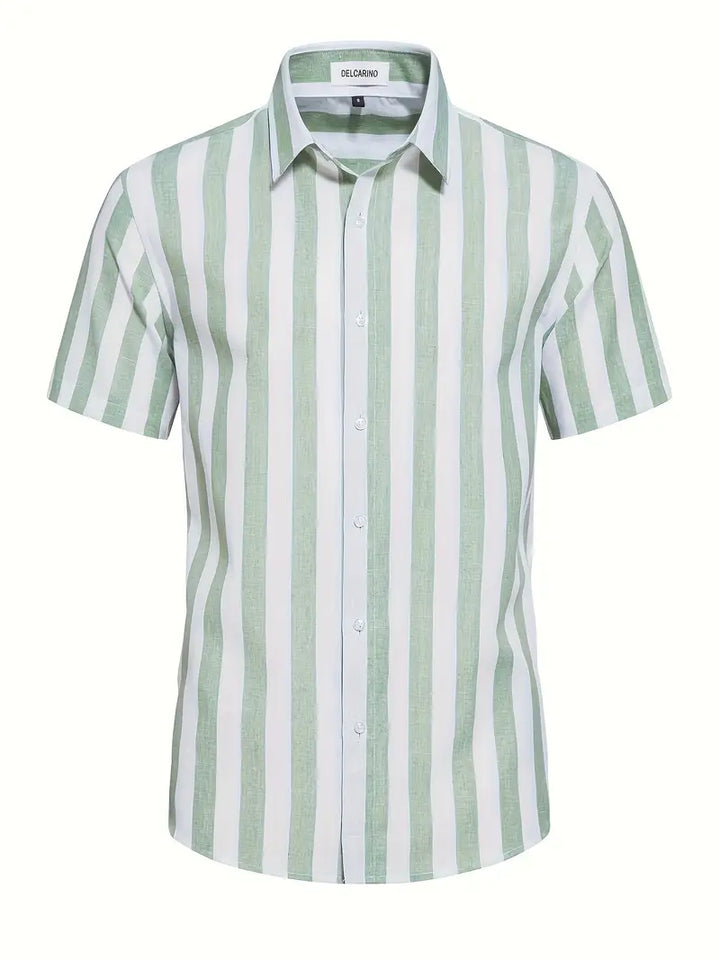 Liam - Casual Short Sleeve Striped Shirt