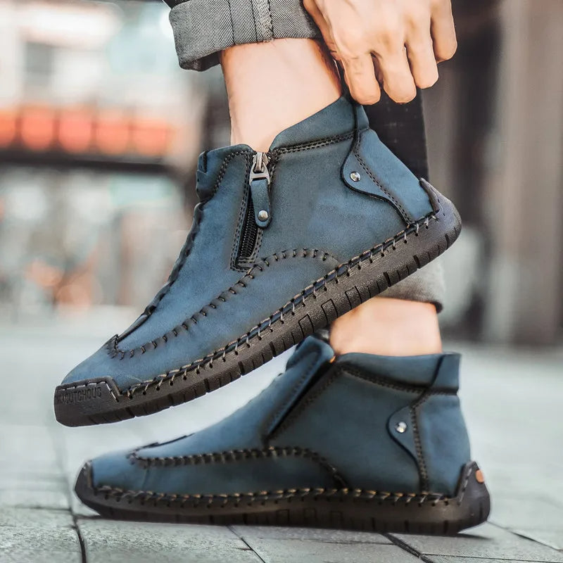 Owen - Handcrafted Slip-On Orthopedic Leather Loafers