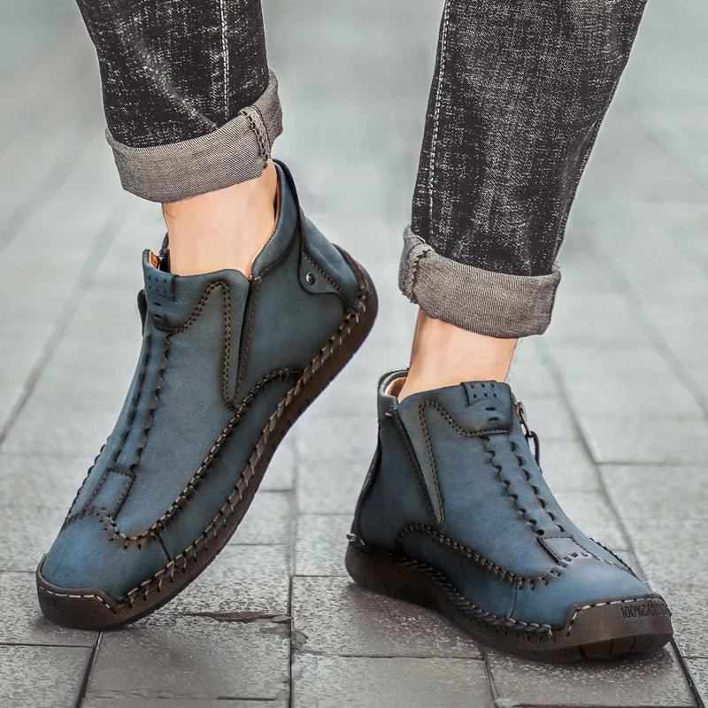 Owen - Handcrafted Slip-On Orthopedic Leather Loafers