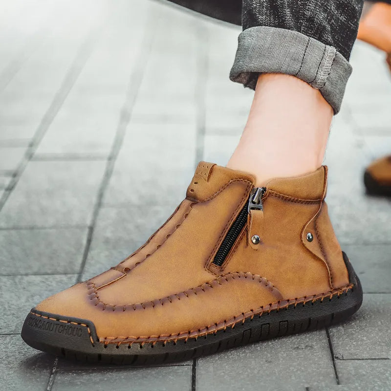 Owen - Handcrafted Slip-On Orthopedic Leather Loafers