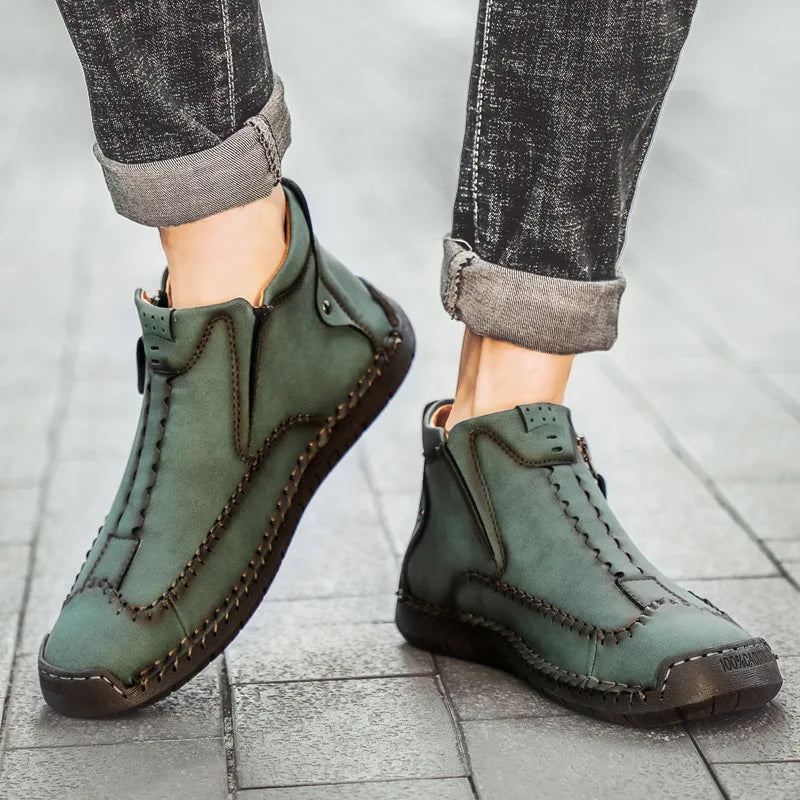 Owen - Handcrafted Slip-On Orthopedic Leather Loafers