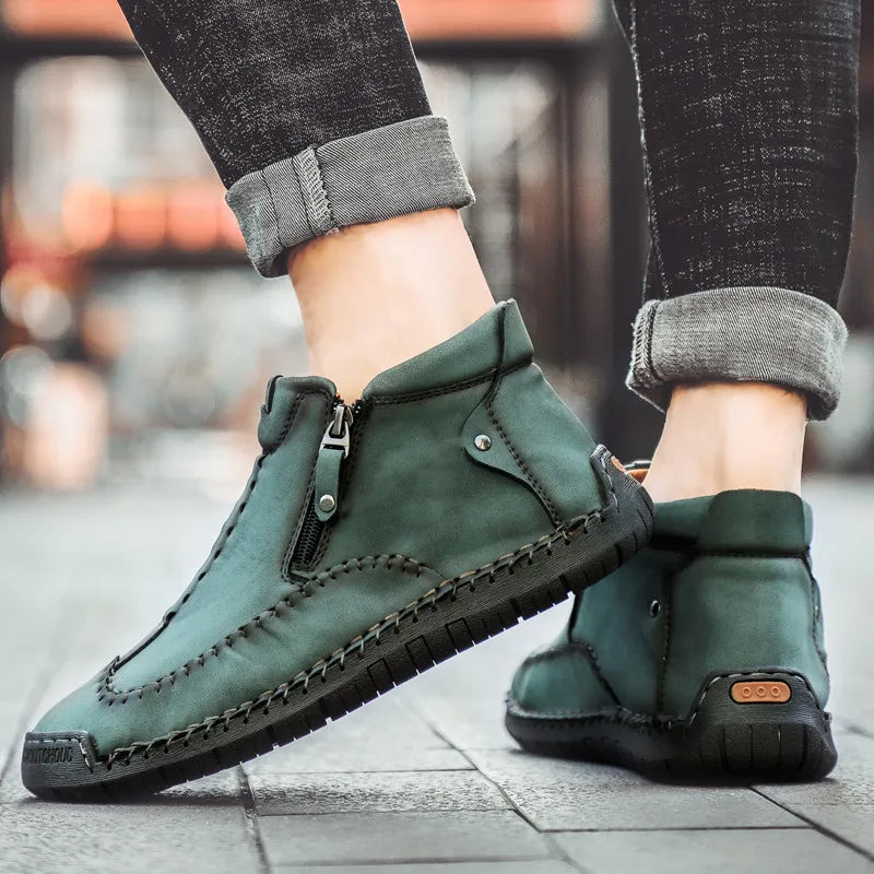 Owen - Handcrafted Slip-On Orthopedic Leather Loafers