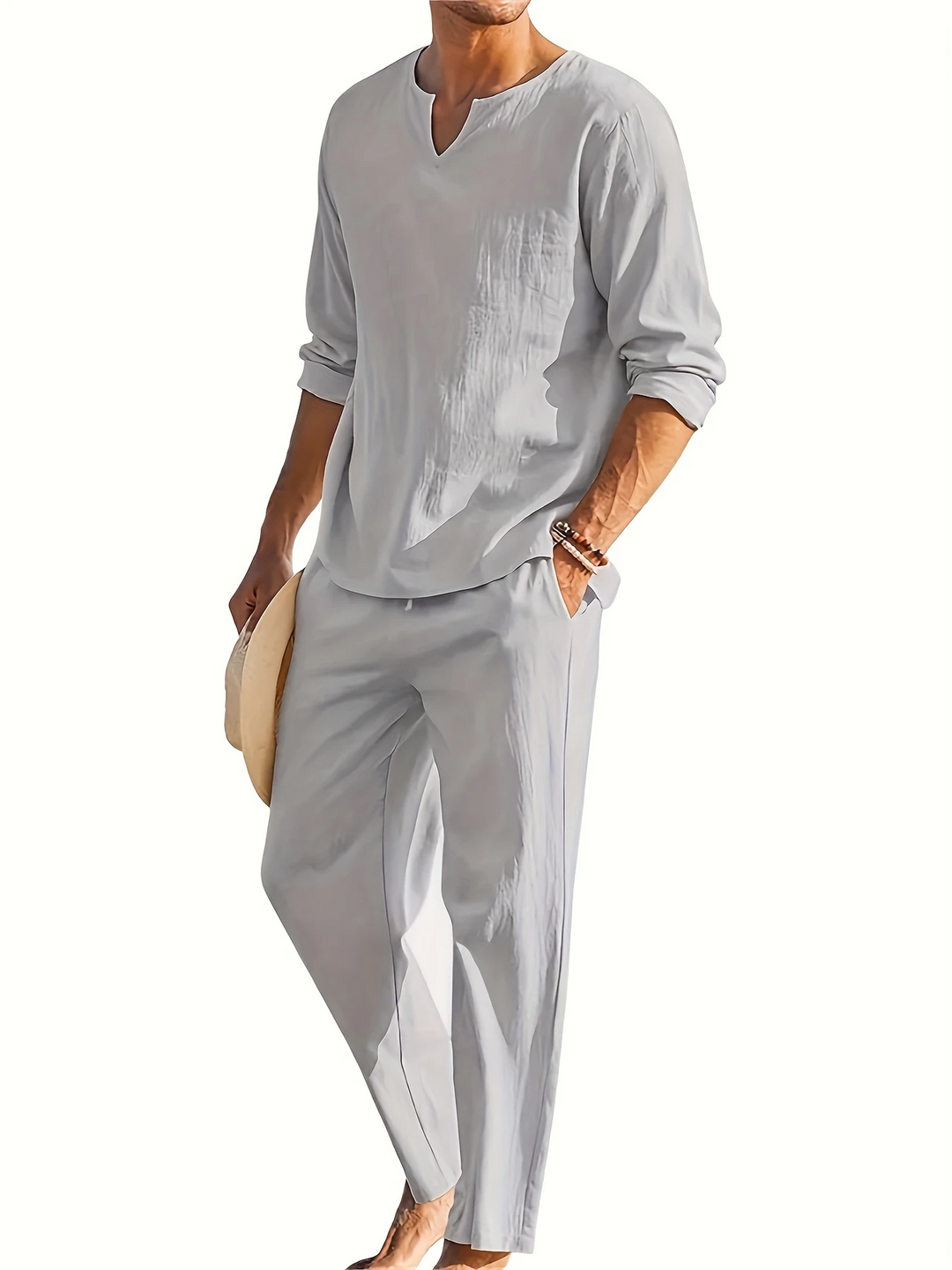 Samuel - Casual Solid Color Lounge Set