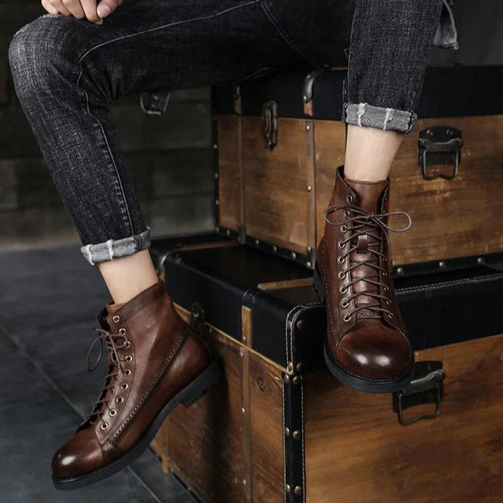 Grayson - Orthopedic Vegan Leather Winter Boots