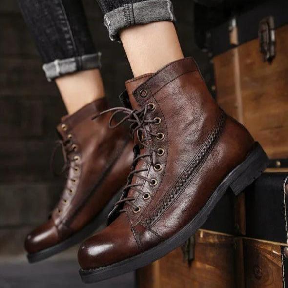 Grayson - Orthopedic Vegan Leather Winter Boots