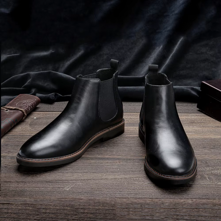 Ethan - Elegant Timeless Chelsea Leather Boots