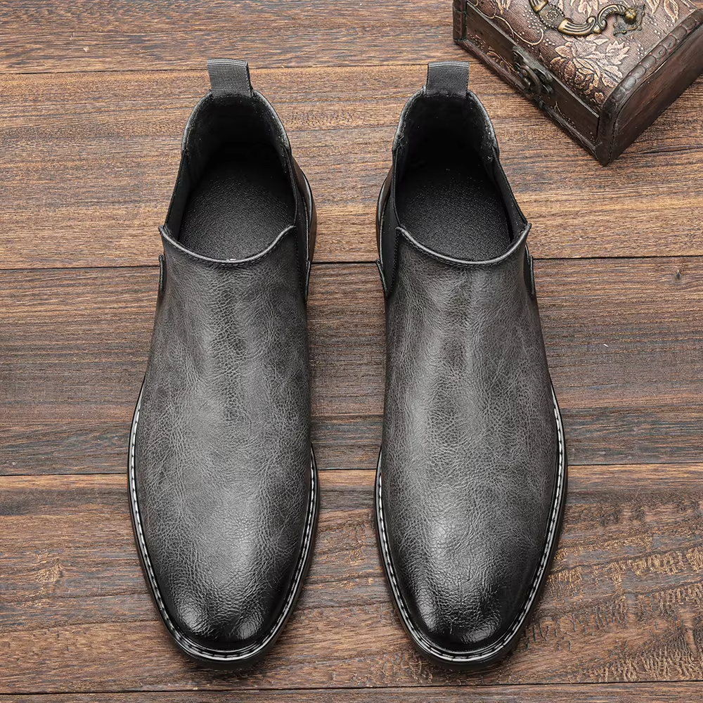 Ethan - Elegant Timeless Chelsea Leather Boots