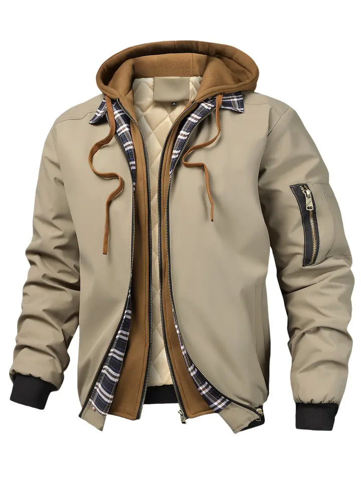 Dylan - Modern Hooded Checkered Jacket