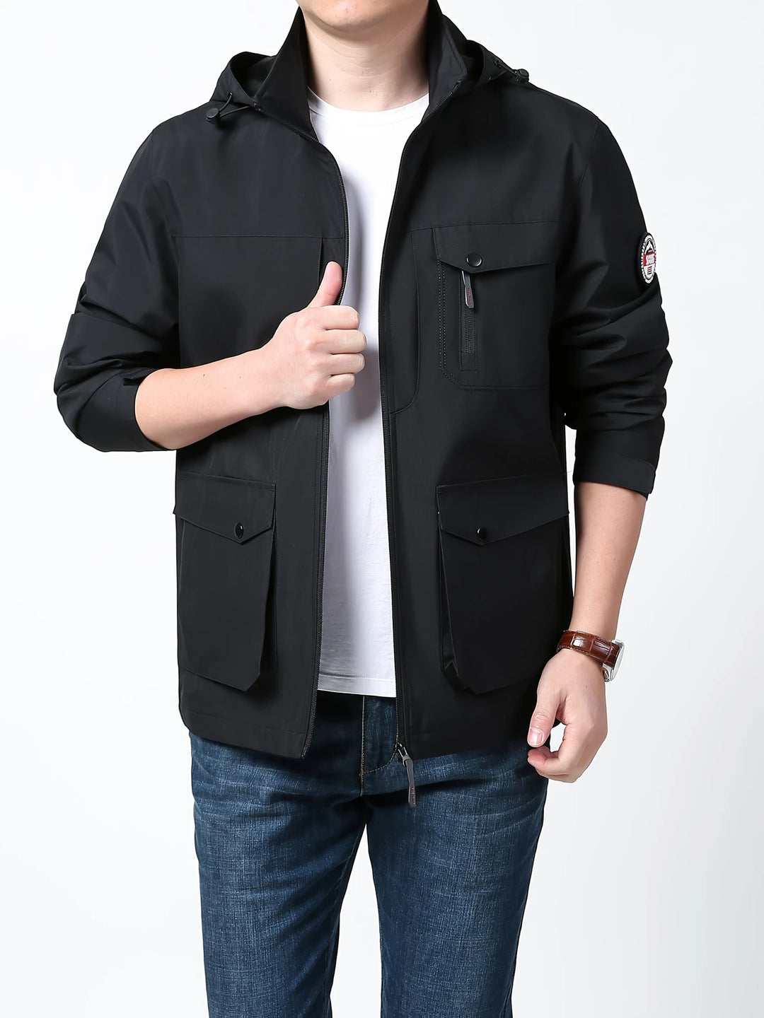 Henry - Comfortable Waterproof Jacket with Detachable Hood