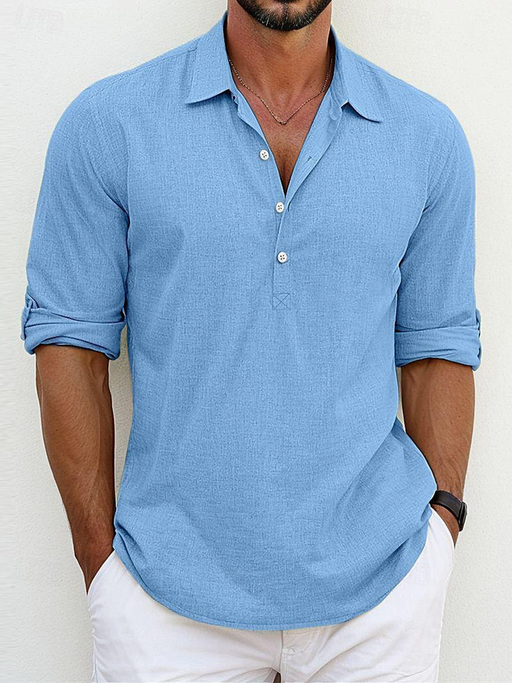 Owen - Classic Cotton and Linen Shirt (1+1 Free)