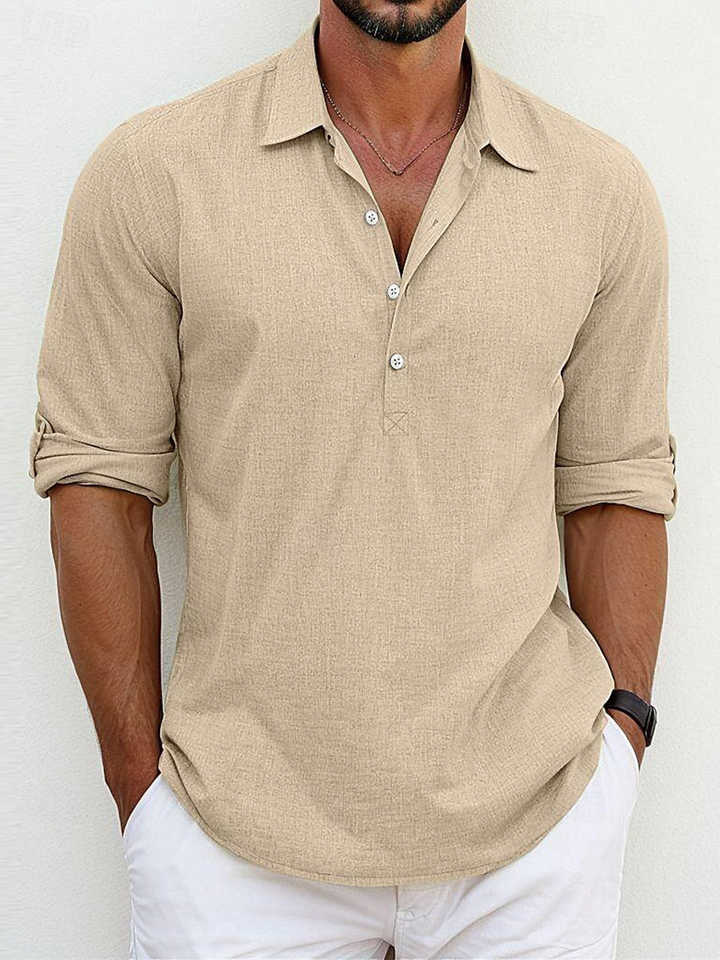 Owen - Classic Cotton and Linen Shirt (1+1 Free)