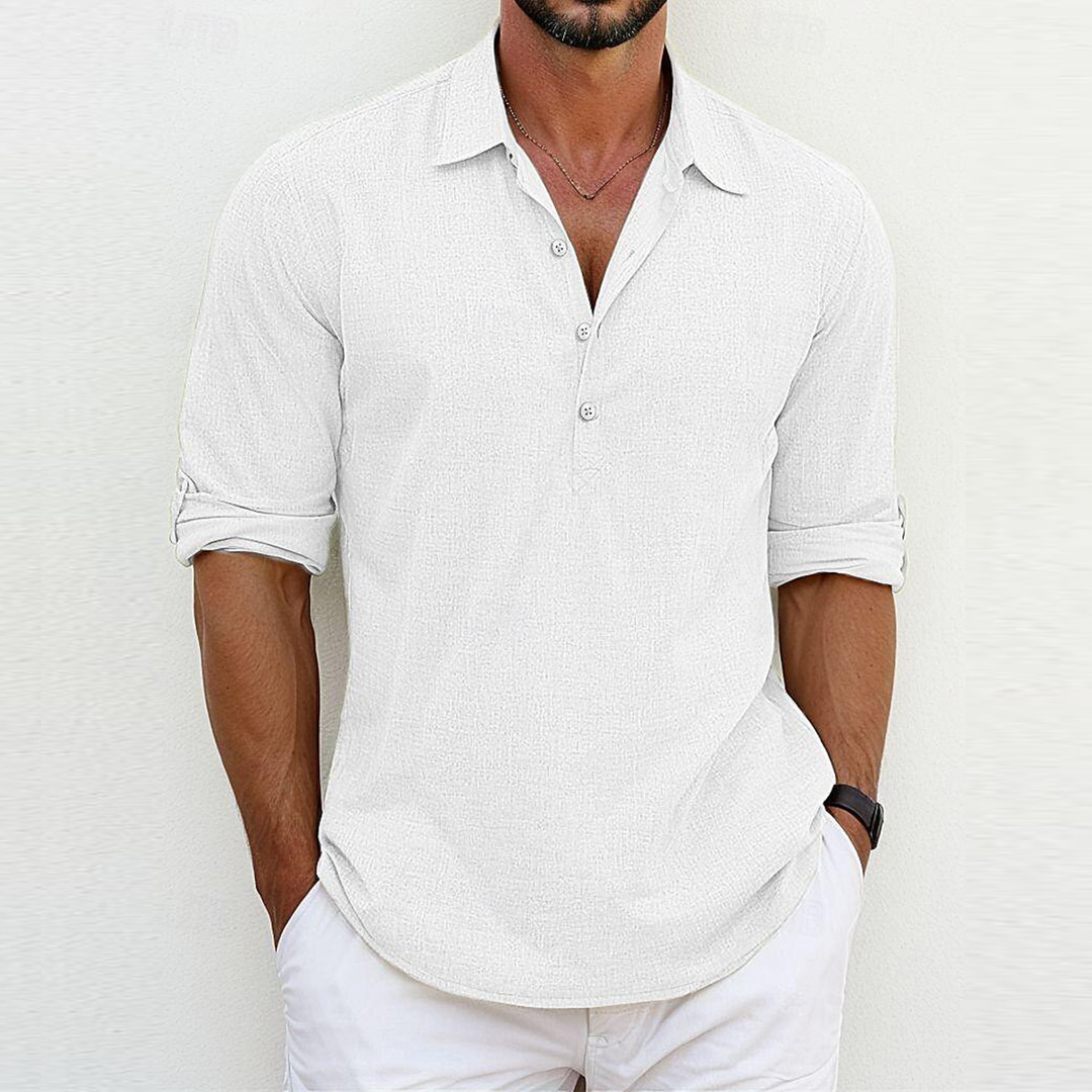 Owen - Classic Cotton and Linen Shirt (1+1 Free)
