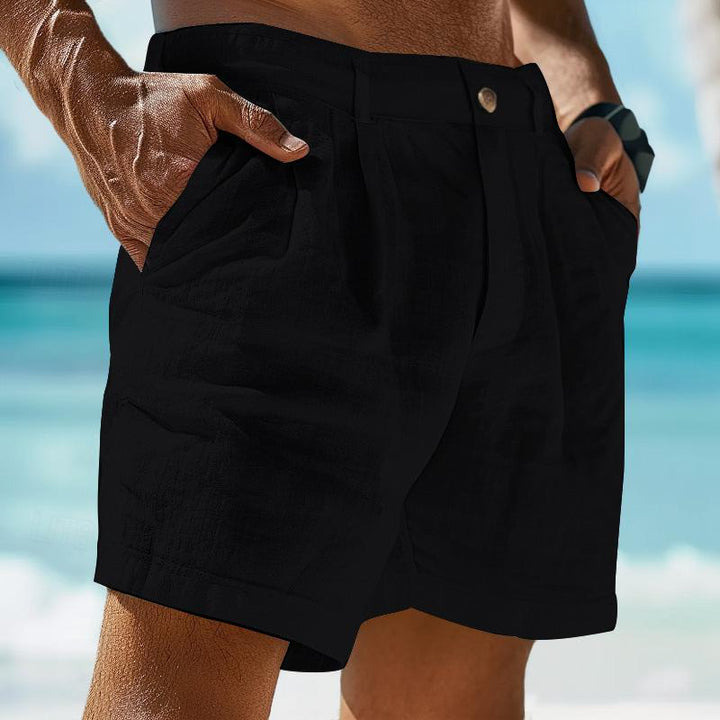 Liam - Linen Solid Color Pants