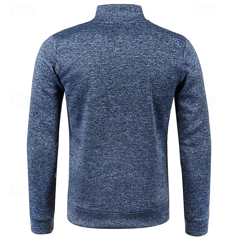 Liam - Stylish Stand Collar Long Sleeve Polo Shirt