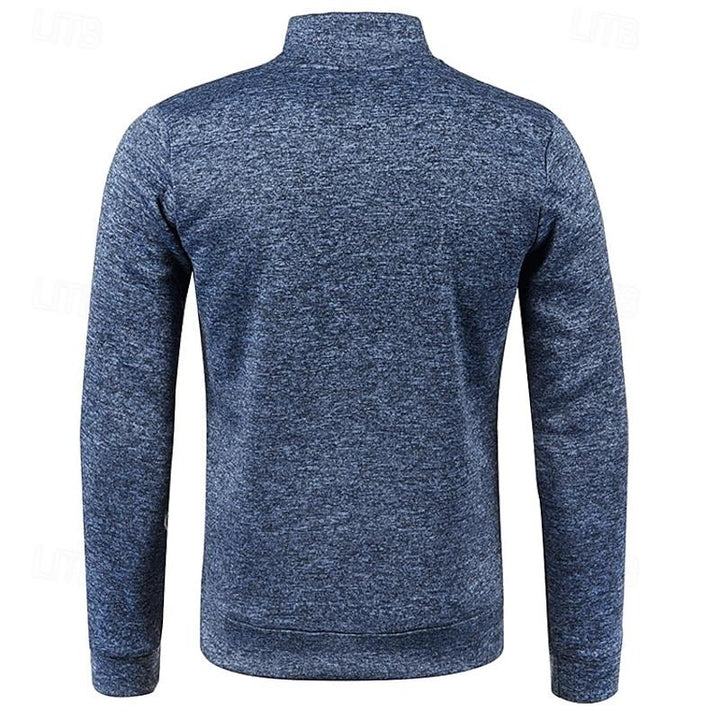 Liam - Stylish Stand Collar Long Sleeve Polo Shirt