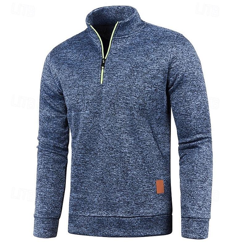 Liam - Stylish Stand Collar Long Sleeve Polo Shirt