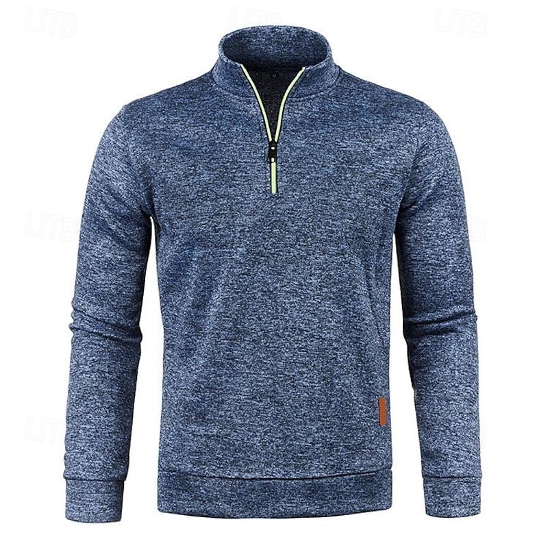 Liam - Stylish Stand Collar Long Sleeve Polo Shirt