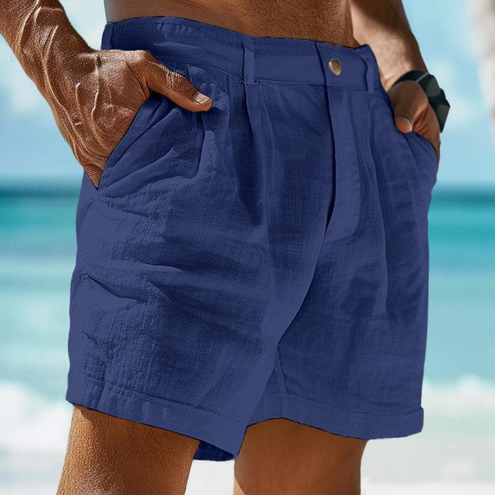 Liam - Linen Solid Color Pants