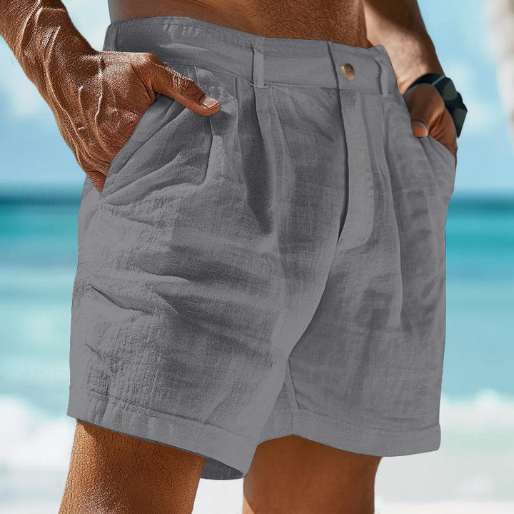 Liam - Linen Solid Color Pants