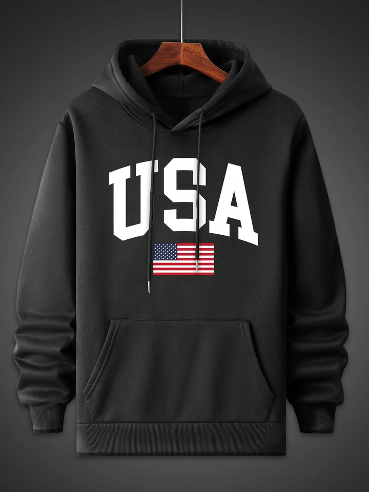 Liam - Comfortable Proud American Hoodie