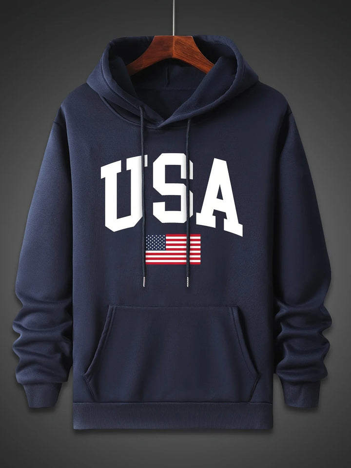 Liam - Comfortable Proud American Hoodie