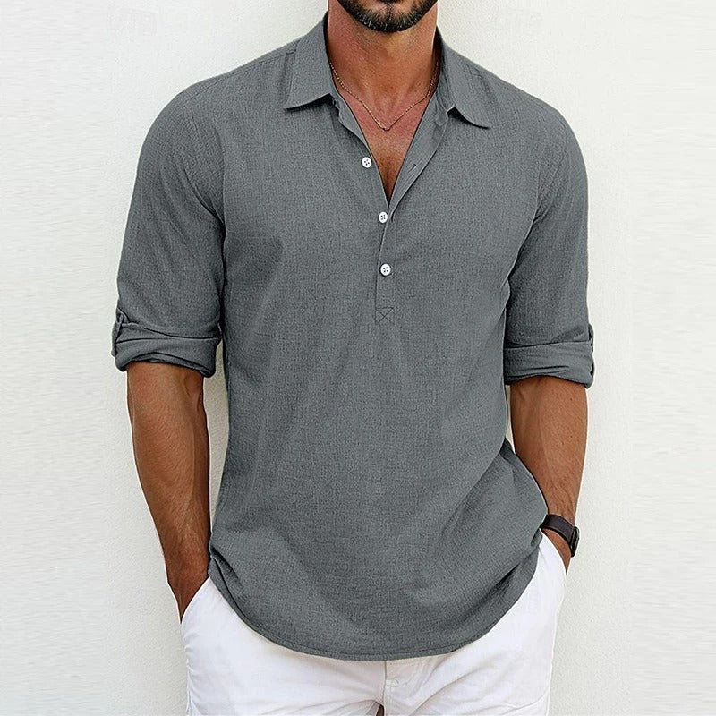 Owen - Classic Cotton and Linen Shirt (1+1 Free)