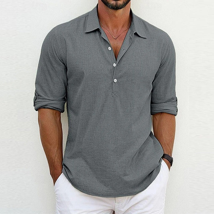 Owen - Classic Cotton and Linen Shirt (1+1 Free)