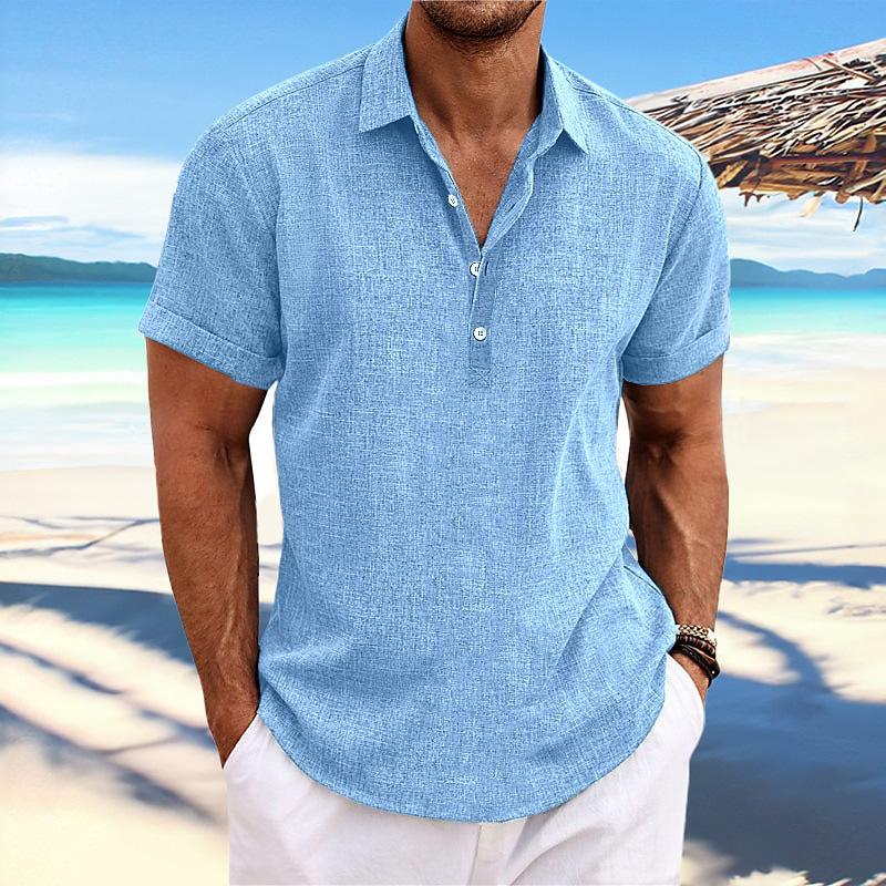 Parker - Short Sleeve Linen Shirt