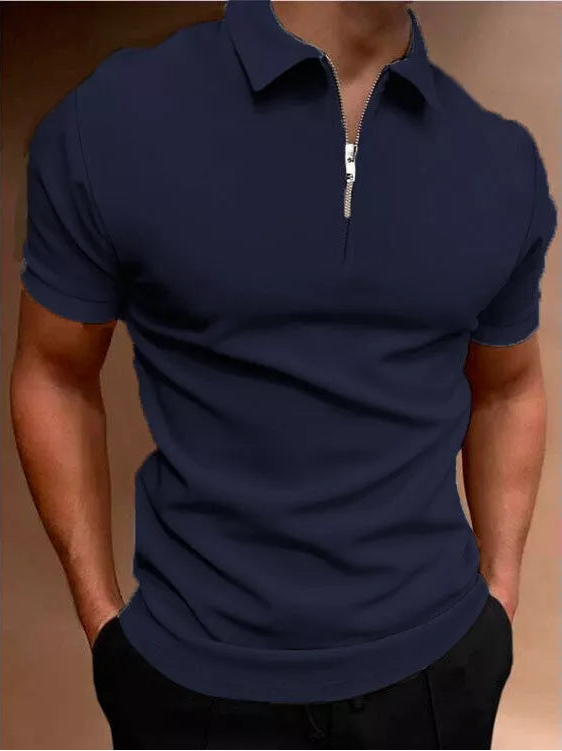 Liam - Classic Zip Polo Shirt