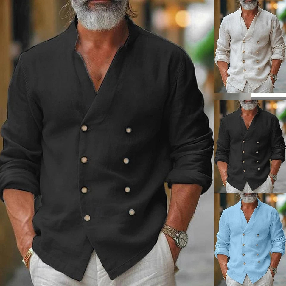 Levi - Stylish Double-Breasted Casual Shirt