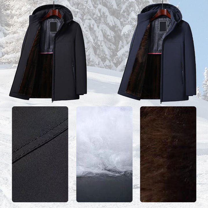 Jackson - Stylish Thick Hooded Parka Coat