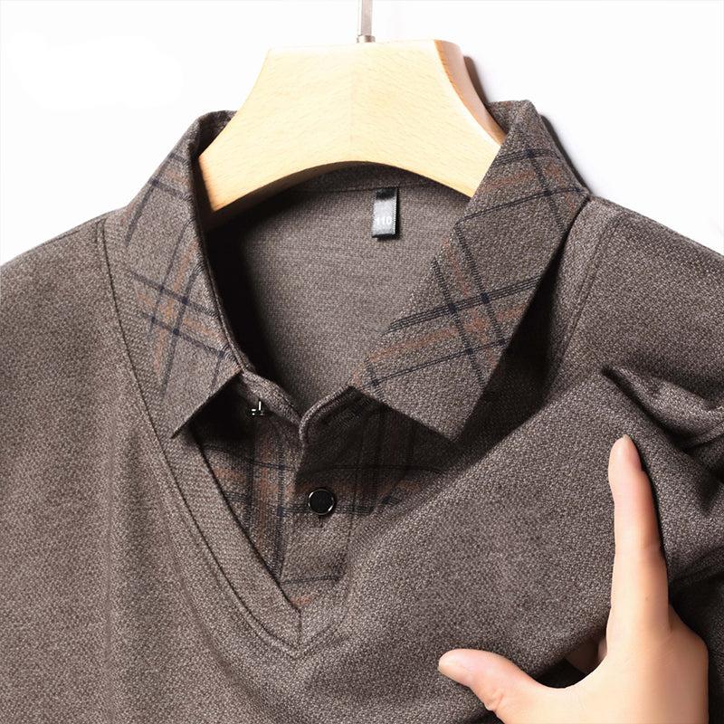 Miles - Modern Two Piece Collar Long Sleeve Shirt