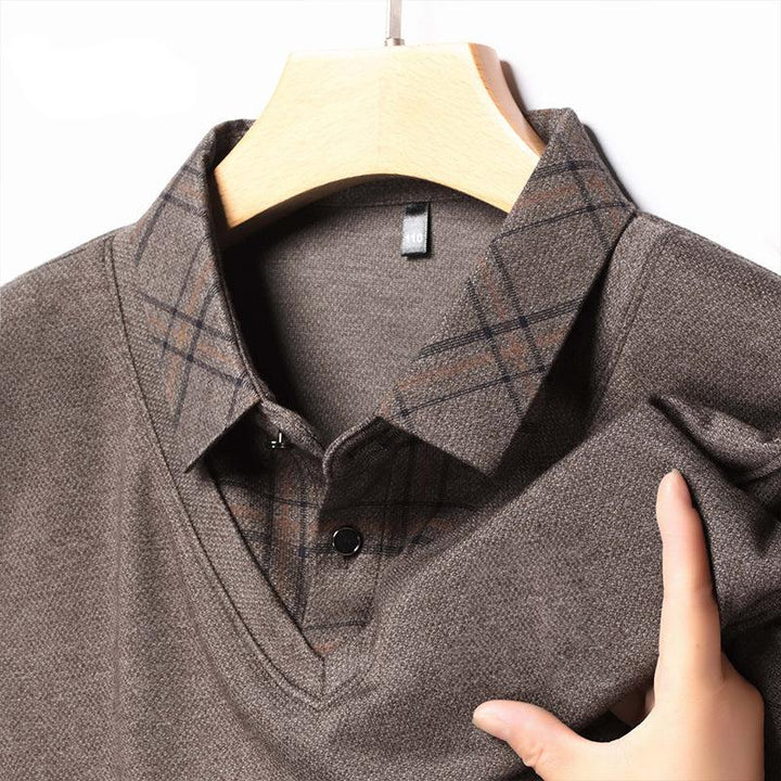 Miles - Modern Two Piece Collar Long Sleeve Shirt